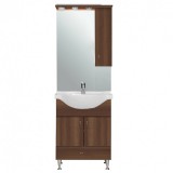Leziter Bianca Plus 65 komplett fürdőszobabútor, aida dió színben, jobbos nyitási irány