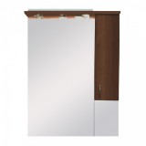 Leziter Bianca Plus 75 fürdőszoba bútor felsőszekrény, aida dió színben, jobbos nyitásirány