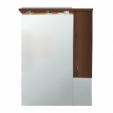 Leziter Bianca Plus 75 fürdőszoba bútor felsőszekrény, aida dió színben, jobbos nyitásirány