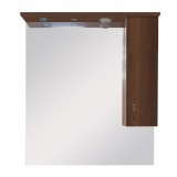 Leziter Bianca Plus 85 fürdőszoba bútor felsőszekrény, aida dió színben, jobbos nyitásirány