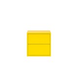 Leziter Boxie 2 fiókos fali szekrény 40x40x37 cm sárga