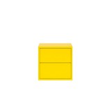 Leziter Boxie 2 fiókos fali szekrény 40x40x37 cm sárga
