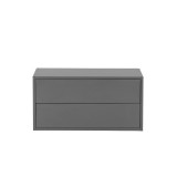 Leziter Boxie 2 fiókos fali szekrény 40x80x37 cm antracit