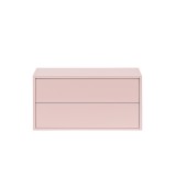 Leziter Boxie 2 fiókos fali szekrény 40x80x37 cm pink