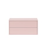 Leziter Boxie 2 fiókos fali szekrény 40x80x37 cm pink