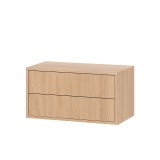Leziter Boxie 2 fiókos fali szekrény 40x80x37 cm sonoma tölgy