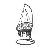 Leziter Cardenas függőfotel állvánnyal fekete-fekete