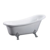 Leziter Clark szabadon álló fürdőkád fém lábakkal 170x73x73 cm