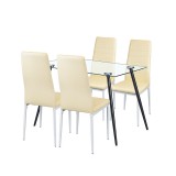 Leziter Cruz 4+1 étkező garnitúra bézs