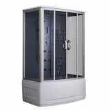 Leziter Emilia 135 Hidromasszázs Kádkabin elektonikával Black