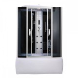 Leziter Emilia 150 Hidromasszázs Kádkabin elektonikával Black