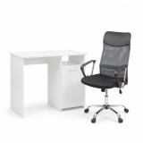 Leziter Family One íróasztal szett 100x50x74 cm Fit forgószékkel fehér-szürke