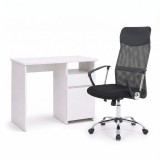 Leziter Family Pro íróasztal szett 100x50x74 cm Fit forgószékkel fehér-szürke