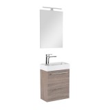 Leziter Fantastic fürdőszoba bútor Melanie tükörrel, yorki tölgy színben