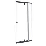 Leziter Flexi állítható zuhanyajtó 86-101x185 cm fekete