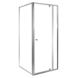 Leziter Flexi sarokba szerelhető szögletes zuhanykabin 80x80 cm zuhanytálca nélkül