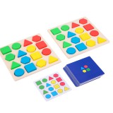 Leziter Formaillesztő és építő fajáték kártyákkal