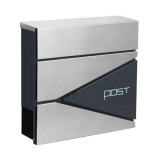 Leziter Homepost kültéri postaláda újságtartóval zárható szürke-antracit