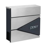 Leziter Homepost kültéri postaláda újságtartóval zárható szürke-antracit