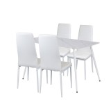 Leziter Jenna 4+1 étkező garnitúra fehér