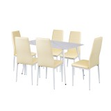 Leziter Jenna 6+1 étkező garnitúra bézs