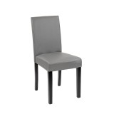 Leziter Kelly bőr étkezőszék szürke színben