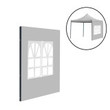 Leziter Kerti pavilon ablakos oldalfal ponyva 3x3 m szürke