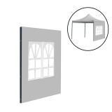 Leziter Kerti pavilon ablakos oldalfal ponyva 3x3 m szürke