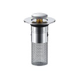 Leziter Lefolyódugó szűrővel rozsdamentes acél 80 mm