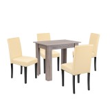 Leziter Leon 4+1 étkező garnitúra yorki tölgy-bézs