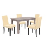 Leziter Leon 4+1 étkező garnitúra yorki tölgy-bézs