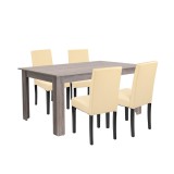 Leziter Leon 4+1 étkező garnitúra yorki tölgy-bézs