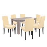 Leziter Leon 6+1 étkező garnitúra yorki tölgy-bézs