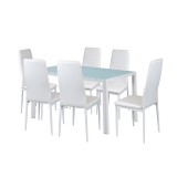 Leziter Liana 6+1 étkező garnitúra fehér