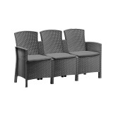 Leziter Lima 3 üléses kerti kanapé grafit