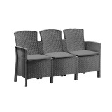 Leziter Lima 3 üléses kerti kanapé grafit