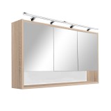 Leziter Luna 120 felső tükrös szekrény, Sonoma tölgy