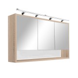 Leziter Luna 120 felső tükrös szekrény, Sonoma tölgy