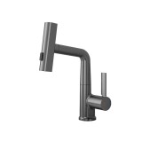 Leziter Mara mosogató csaptelep multifunkciós fejjel szürke