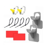 Leziter Medencecső tartókonzol 38 mm szürke