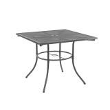 Leziter Melfi fém mesh kerti asztal 91,5x91,5x71 cm antracit