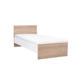 Leziter Miami egyszemélyes ágy 90x200 cm sonoma tölgy-fehér