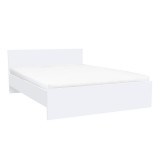 Leziter Miami franciaágy ágyneműtartó nélkül 160x200 cm fehér-fehér