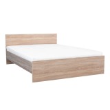 Leziter Miami franciaágy ágyneműtartó nélkül 160x200 cm sonoma tölgy-yorki tölgy