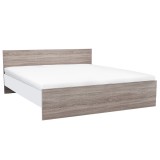 Leziter Miami franciaágy ágyneműtartó nélkül 180x200 cm yorki tölgy-fehér