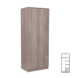 Leziter Miami gardróbszekrény 80x205 cm yorki tölgy-yorki tölgy