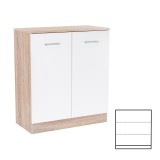 Leziter Miami komód 2 ajtós 80x92 cm fehér-sonoma tölgy