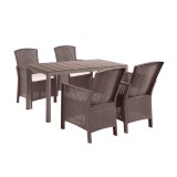 Leziter Molly 4+1 kerti bútor garnitúra szett cappuccino