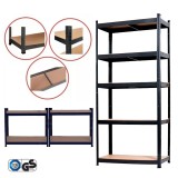 Leziter Nagy teherbírású polc 150x70x30 cm 150 kg fekete