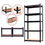 Leziter Nagy teherbírású polc 150x70x30 cm 150 kg fekete